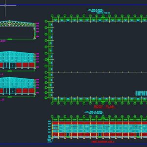 Steel Factory architecture Plan Autocad Free Drawing