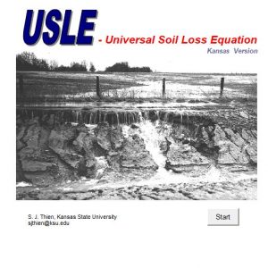 Universal Soil Loss Equation Spreadsheet