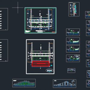 Concrete Spillway Details Autocad Free Drawing