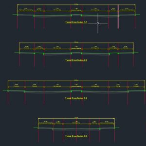 Highway Typical Cross Sections Autocad Free Drawing