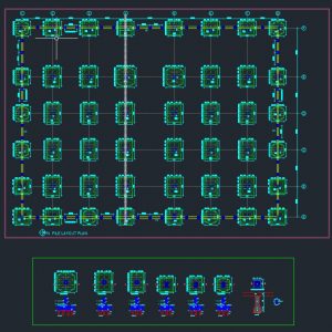 Precast Piles Reinforcement Details Autocad Free Drawing