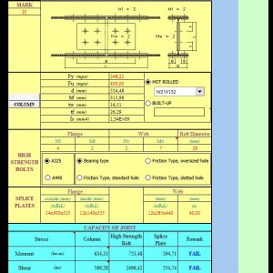 Rigid Steel Connection Spreadsheet