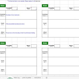 Risk Management Tools Spreadsheet