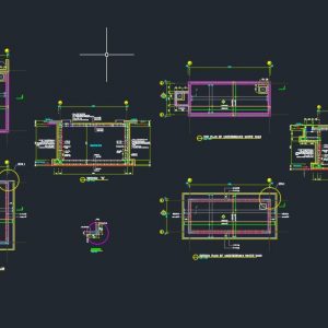 Underground Water Tank Details autocad Free Drawing