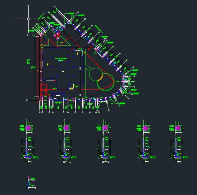 Boundry Fence Reinforcement Details Autocad Drawing 