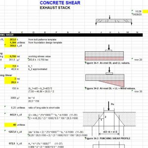 Concrete Shear Calculation Spreadsheet