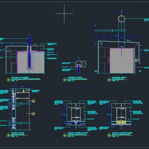 Curtain Wall and Cladding Typical Details Autocad Drawing