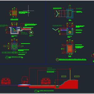 Manhole and Details Autocad Drawing