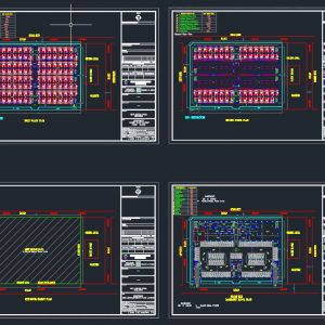 Motor Pool Builing Plans Autocad Drawing