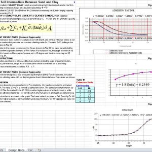 Pile Design and Calculation Spreadsheet