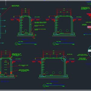 Reinforced Precast Chiller Manhole Autocad Drawing