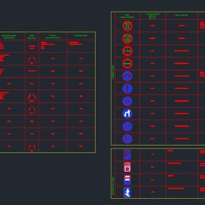 Road Signage Details Autocad Drawing