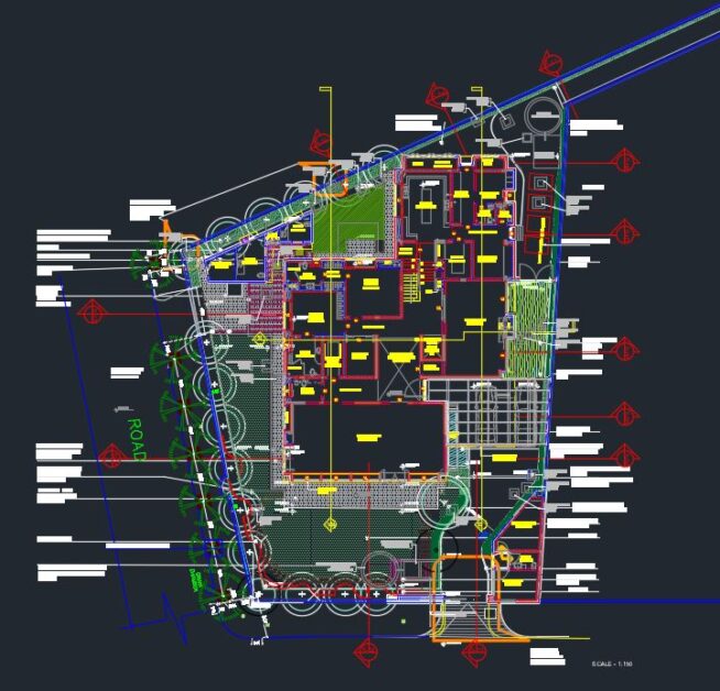 Roadside Planting Details - Autocad Drawing