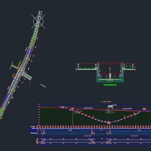 Tunnel Layout Plan - Elevation and Cross Secttion Autocad Details