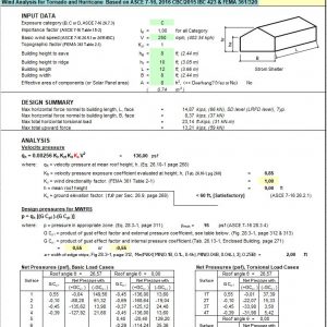 Wind Analysis for Tornado and Hurricane Spreadsheet