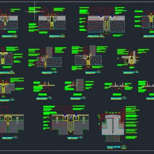 All Types of Expansion Joints in Buildings Autocad Drawing