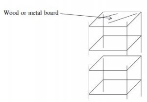 Scaffolding modules are fitted together to reach high elevations