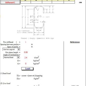 Design Of Purlins According to UBC 97 Spreadsheet