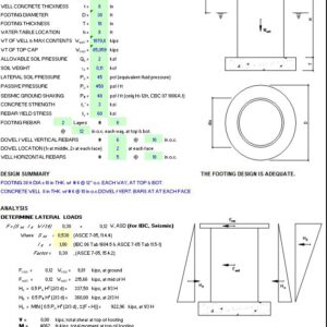 UnderGround Well Design Spreadsheet