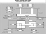 Design Of Combined Strap Footing Spreadsheet