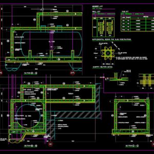 Oil Tank Sections Details Autocad Free File