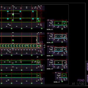 Soak Pond Autocad File DWG