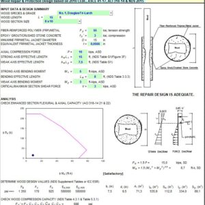 Wood Repair and Protection Design Spreadsheet