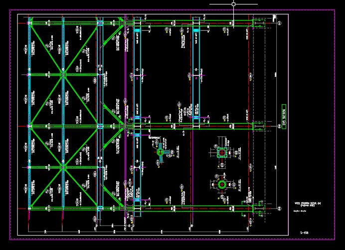 Steel Framing Detail Podium Autocad Free File