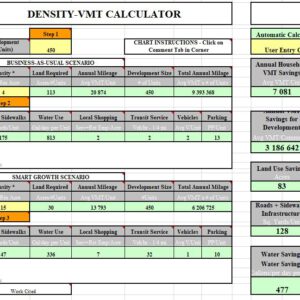 Density-VMT Calculator Spreadsheet