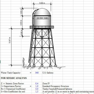 Elevated Water Tank Design Spreadsheet