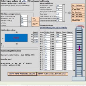 Wind Pressure On High Rise Building Calculation Spreadsheet