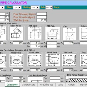 Pipe Calculator Spreadsheet