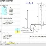 Design A pumping System For Irrigation Spreadsheet