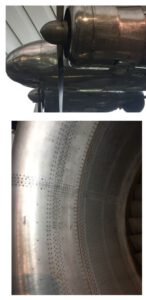 Two historical examples of the use of rivets on the Lockheed Electra and RB211engine nacelle.