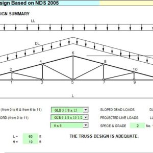 Wood Truss Design Spreadsheet