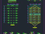 Roof Truss Auditorium Autocad Free DWG