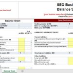 SEO Business Balance Spreadsheet