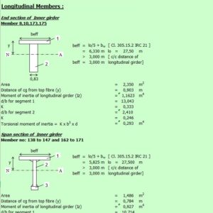 Calculation Of Section Properties Spreadsheet