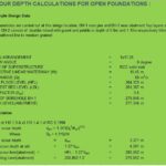 Scour Depth Calculations For Open Foundations Spreadsheet