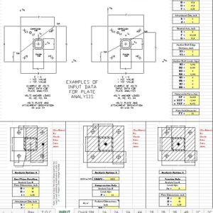 Base Plate Analysis and Design Spreadsheet