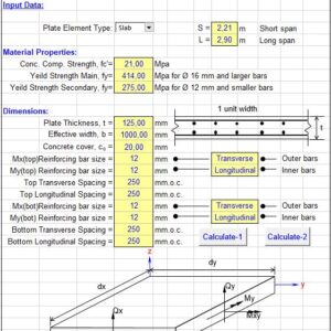 Design Of Concrete Plate Elements From Finite Element Analysis Spreadsheet