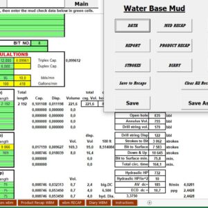 Drilling Basic Mud Report Spreadsheet