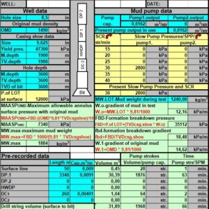 Drilling Calculation Spreadsheet