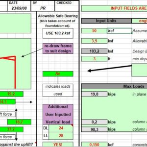 Metal Building Foundation Design Spreadsheet