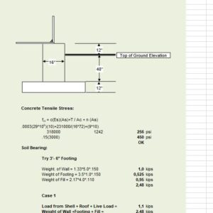 Oil Storage Tank Foundation Design Spreadsheet