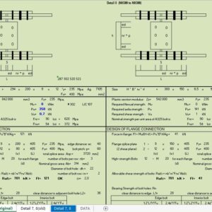 Splice Connection Design and Calculation Spreadsheet