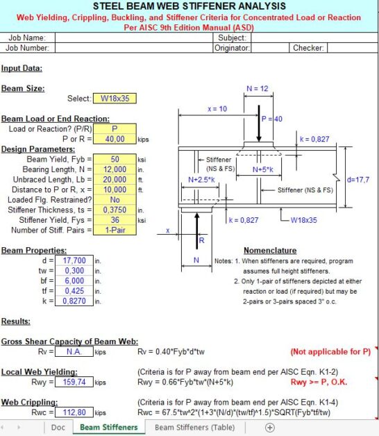 steel-beam-web-stiffener-analysis-spreadsheet