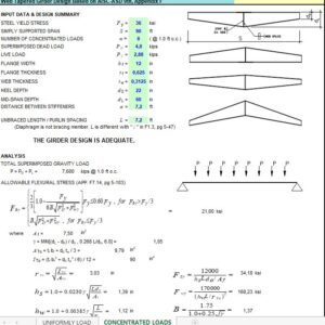 Web Tapered Girder Design Based on AISC-ASD Spreadsheet