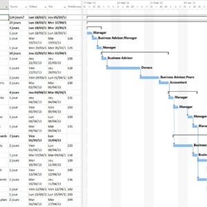 Business Plan Model MS Project Free Template