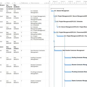 Construction Project Earned Value MS Project Free Template